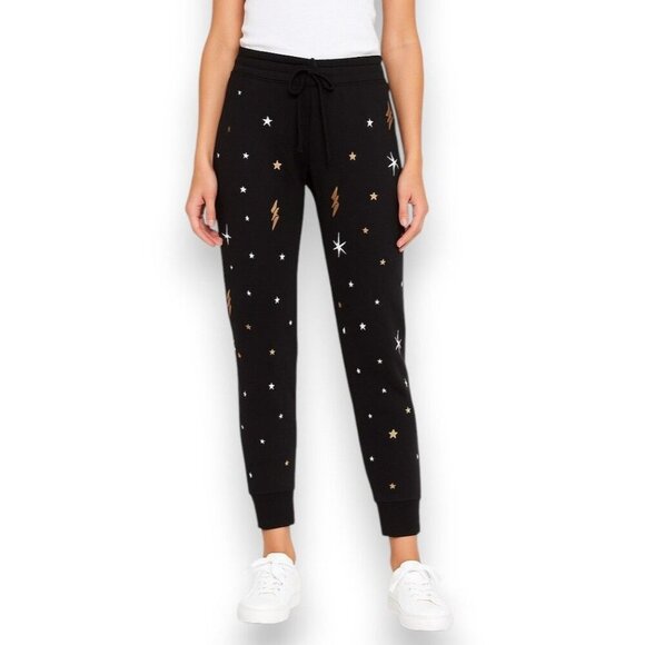 Lauren Moshi XS Jogger Pants Stars Lightning Bolts - Picture 1 of 13
